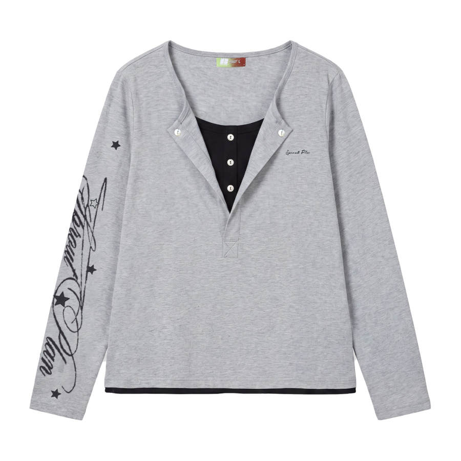 NSTNEW START T Shirts Women's Half Open Collar Thin Straight Fit