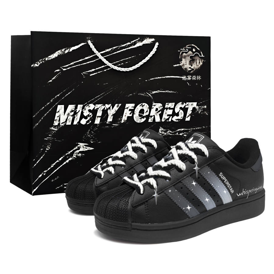 Adidas Originals Superstar 2 Skateboard Shoes Unisex Low Top Black White