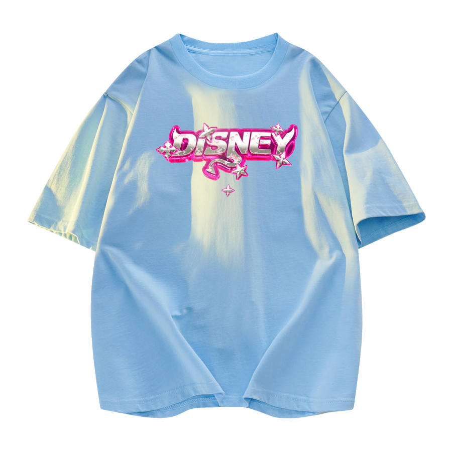 Disney T Shirts Unisex Crew Neck Moderate Straight Fit