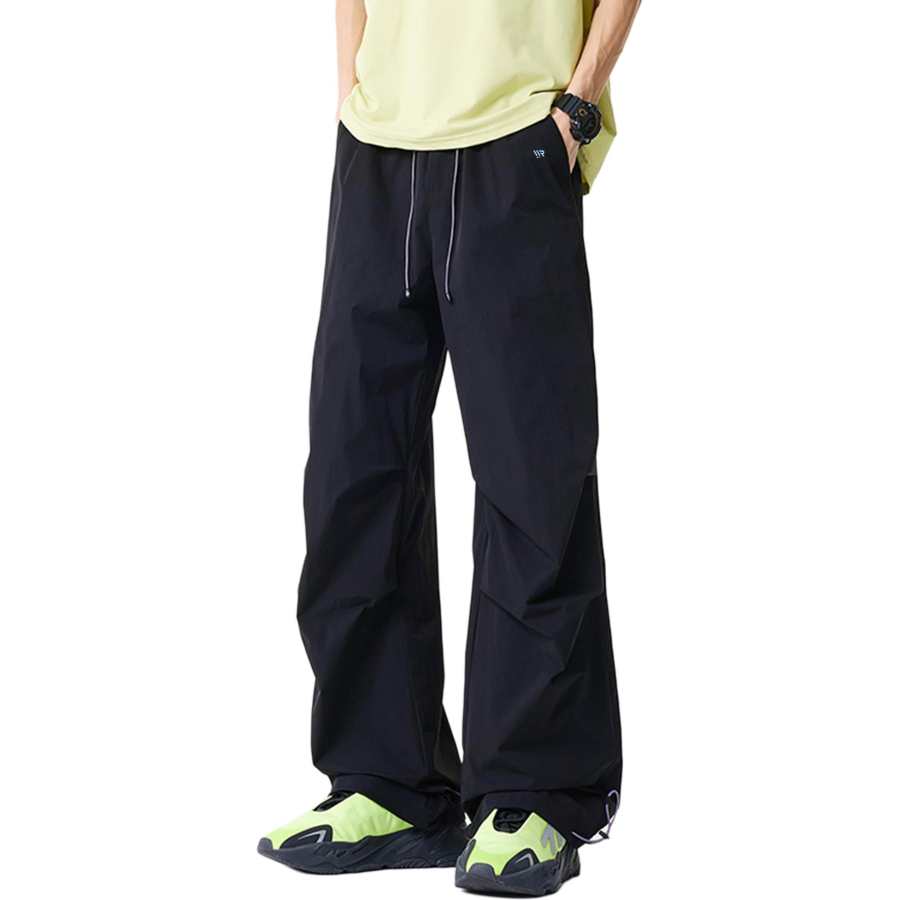 WARRIOR WARRIOR Casual Pants Unisex Thin Wide Leg Pants