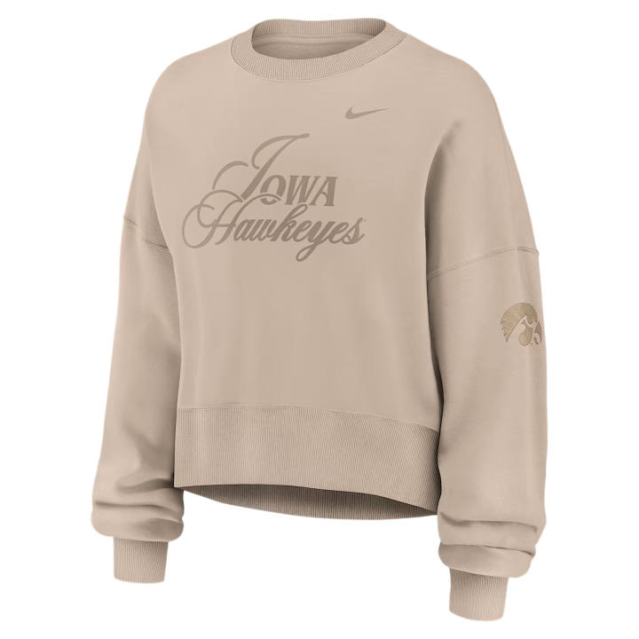 Nike Nike Sweatshirts Women's Tan/Beige Crew Neck Moderate