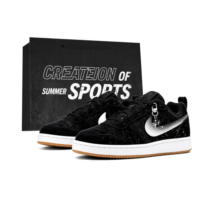 Nike Nike Court Borough Skateboard Shoes Men's Low Top Black/White