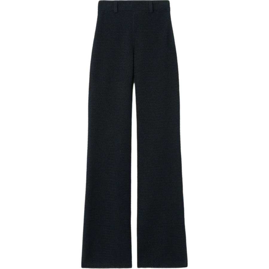 Loro Piana Casual Pants Women's Marine Blue Moderate Straight Fit Pants