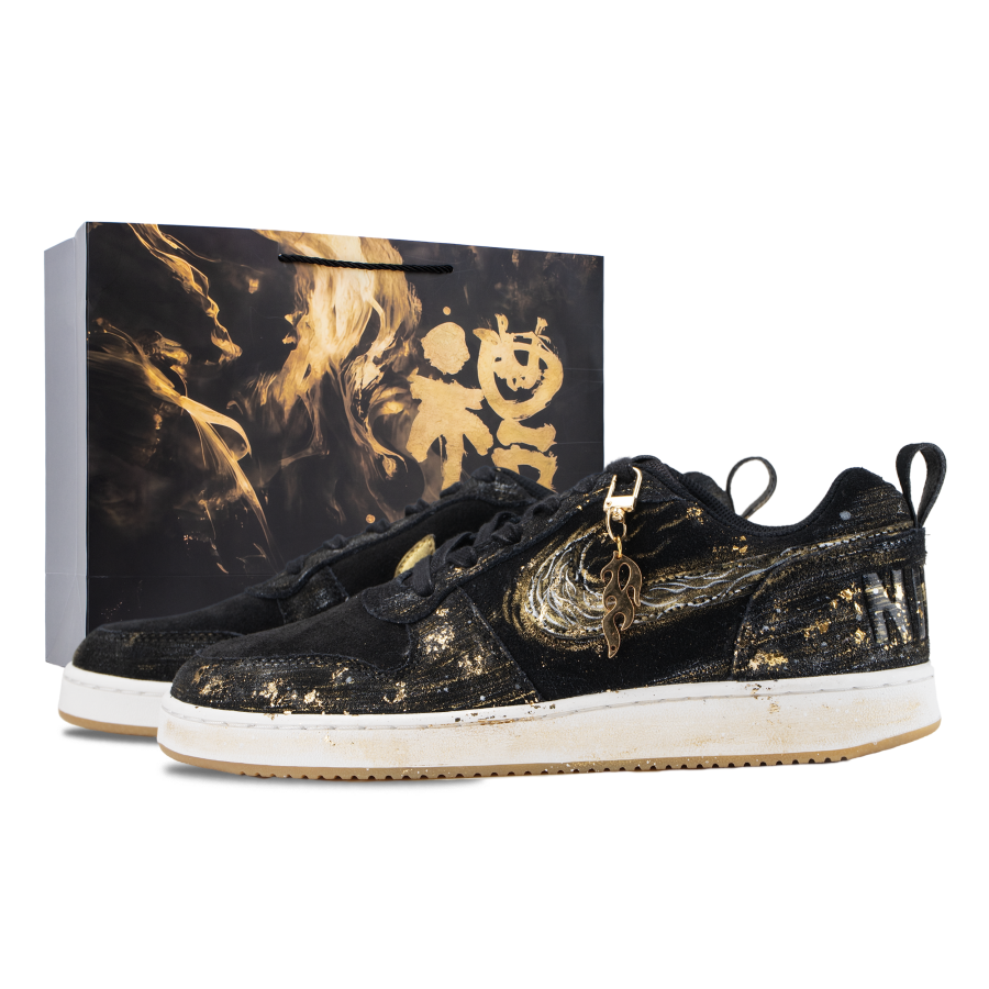 Nike Nike Court Borough Skateboard Shoes Men's Low Top Black/Gold