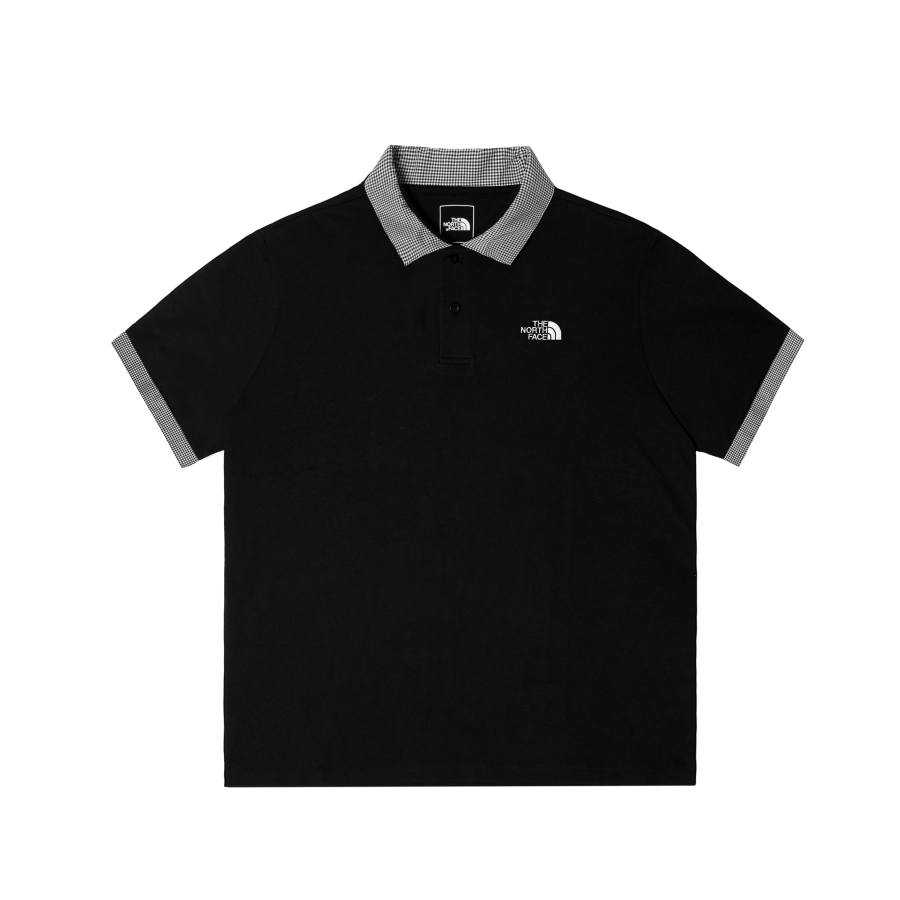 THE NORTH FACE Polo Shirts Men's Cosmic Black Lapel Moderate