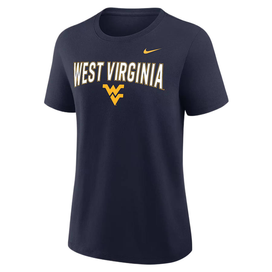 Nike Nike T Shirts Women's Marine Blue Crew Neck Moderate