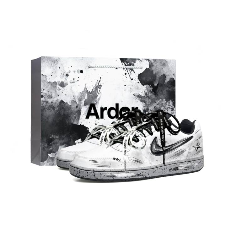 Nike Nike EBERNON Skateboard Shoes Men's Low Top Gray