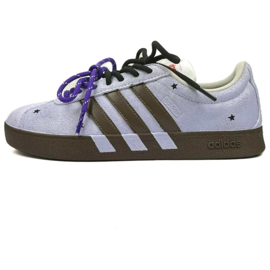 Adidas Adidas VL COURT 2.0 German Army Trainers Unisex Low Top Purple/Brown