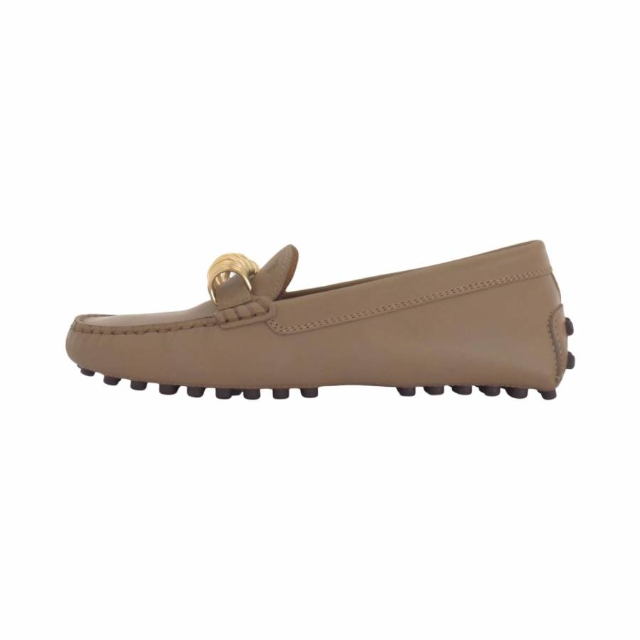 TOD'S Ring Embellished Loafers Women's