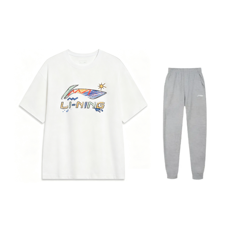 Li-Ning Li Ning Casual Sportswear Men's Crew Neck Moderate
