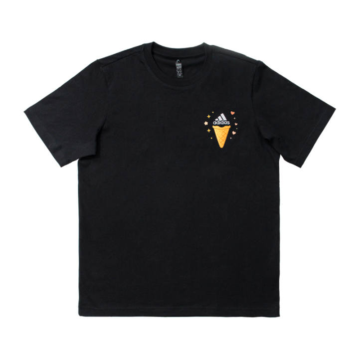Adidas Adidas MUST HAVES T Shirts Men's Black Crew Neck Thin