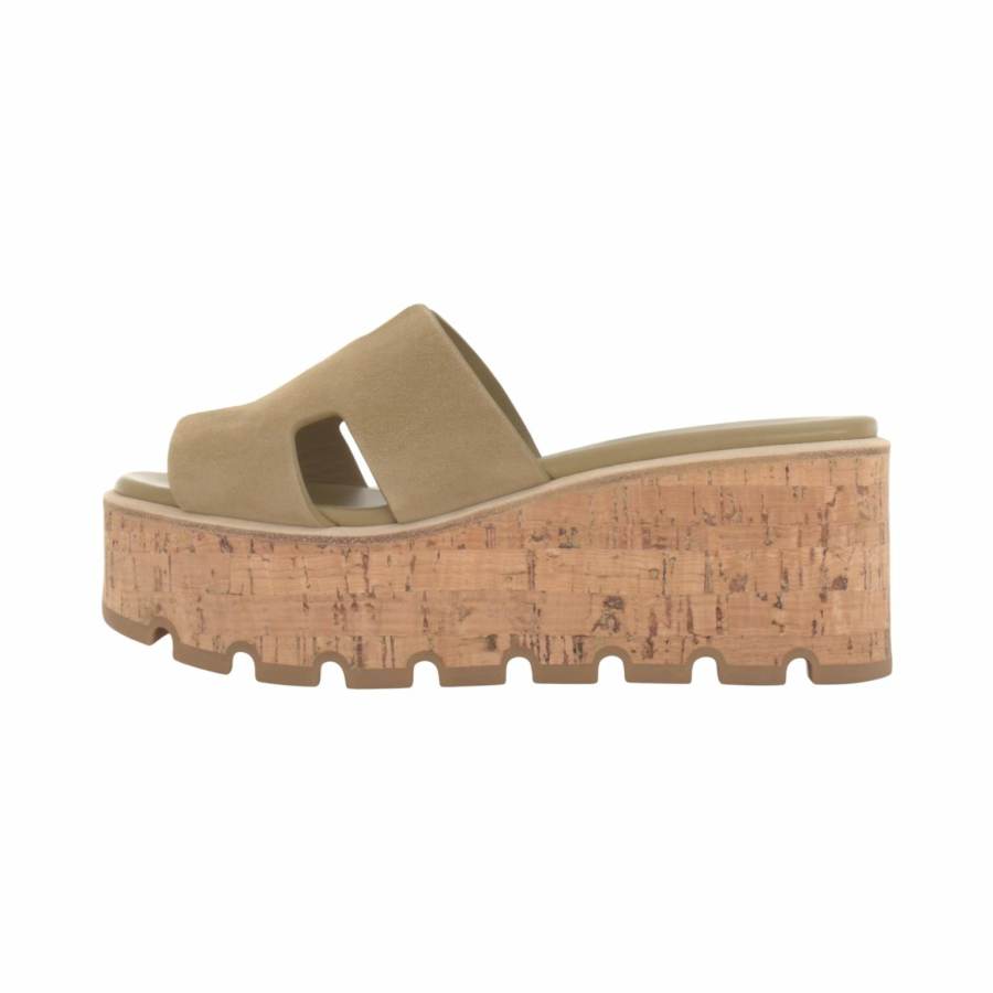 HERMES HERMES Eze Slide Slippers 6.5cm Women's Marble Beige