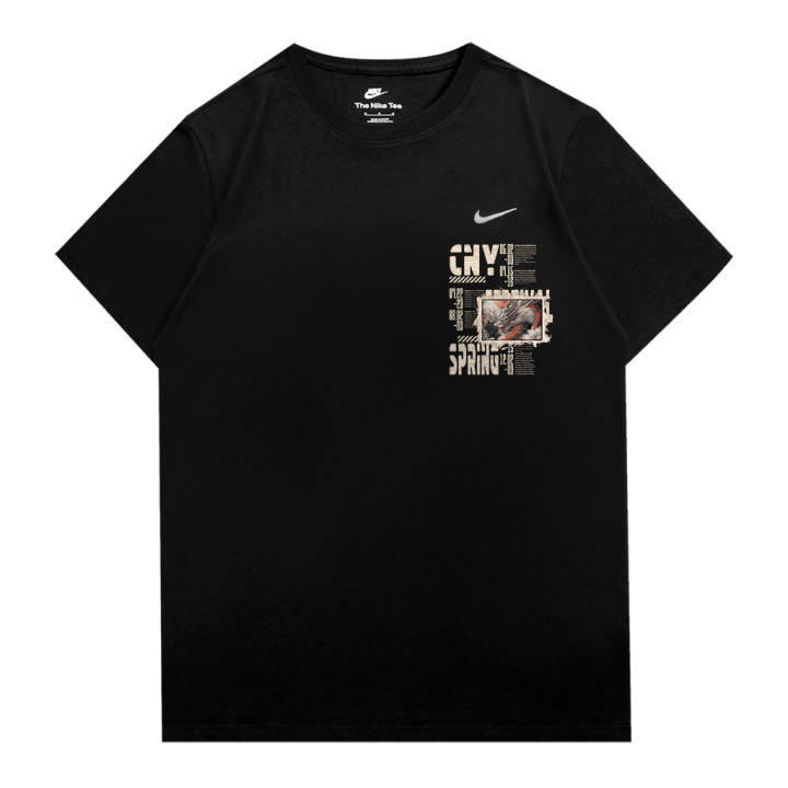 Nike Nike Sportswear T Shirts Unisex Black Crew Neck Moderate