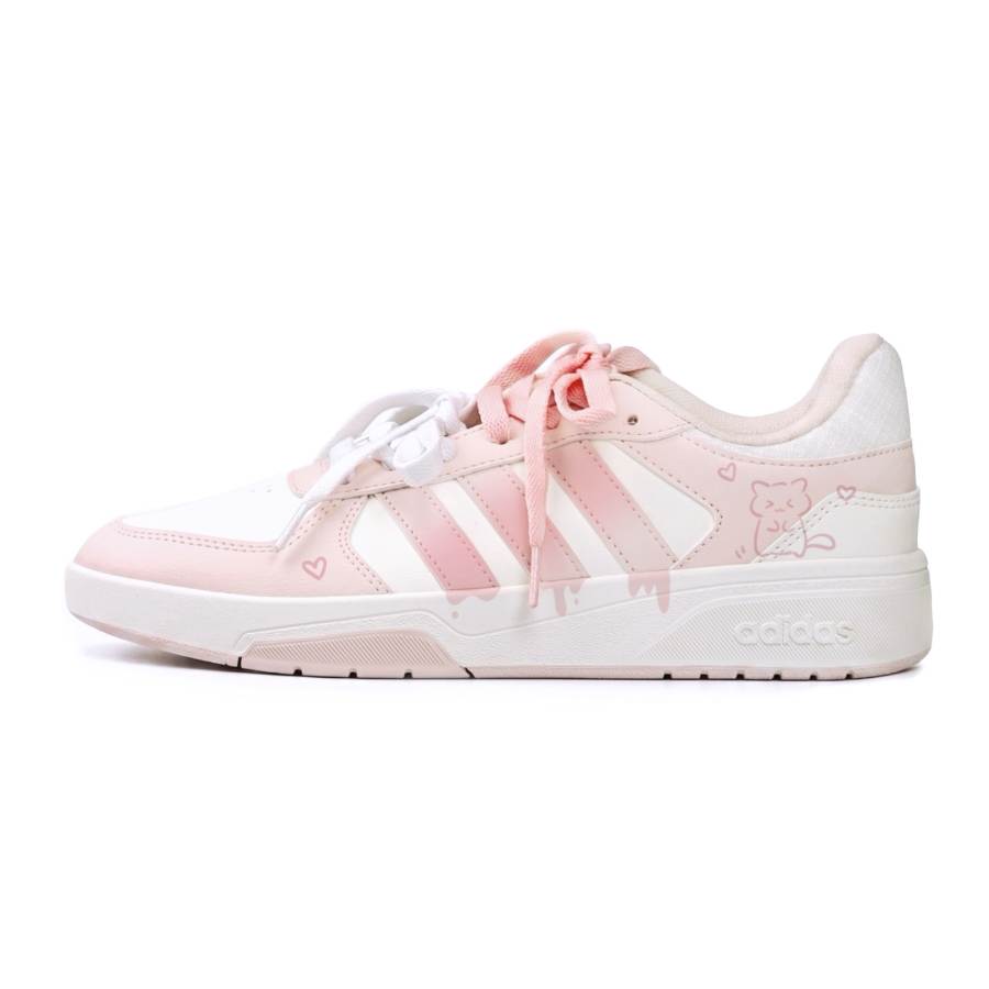Adidas Adidas COURTBEAT Skateboard Shoes Women's Low Top White/Pink