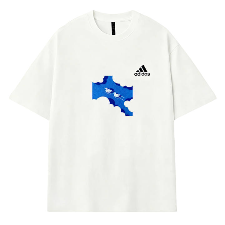 Adidas Adidas MUST HAVES T Shirts Men's Ecru Crew Neck
