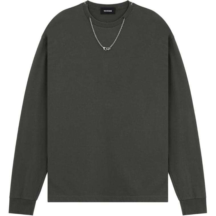 WE11DONE WE11DONE T Shirts Unisex Gray Crew Neck