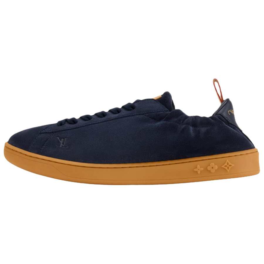 LOUIS VUITTON Soft Skateboard Shoes Men's Low Top Marine Blue