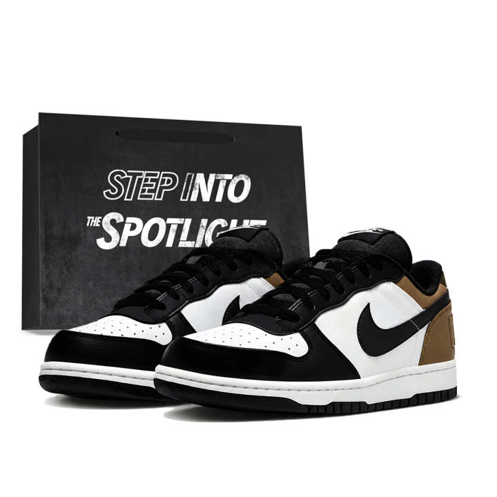Nike Nike Big Skateboard Shoes Men's Low Top Black/Brown/White