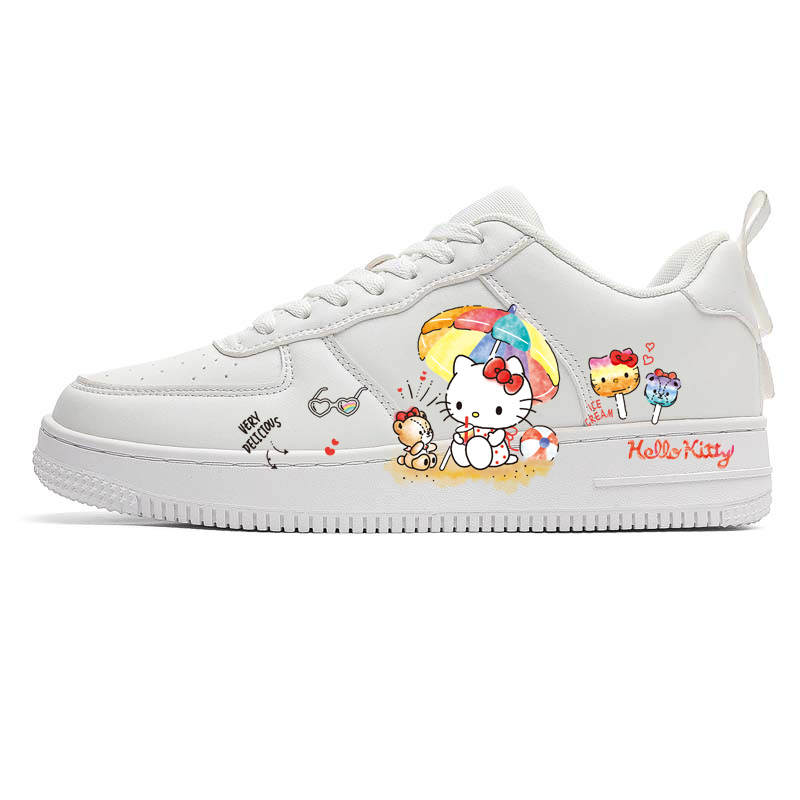 Sanrio Skateboard Shoes Unisex Low Top White Multicolor