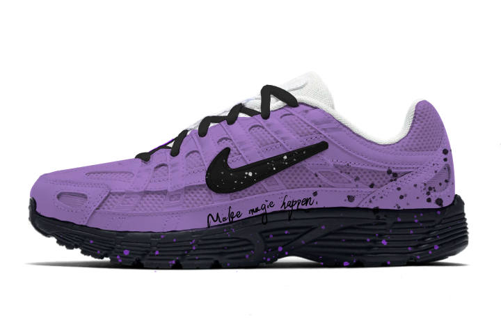 Nike Nike P 6000 Running Shoes Unisex Low Top Purple/Black