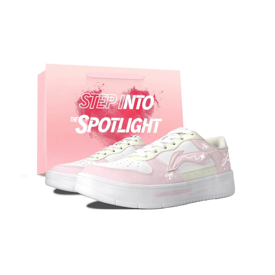 Li-Ning Li Ning Floating Boat Skateboard Shoes Unisex Low Top Pink