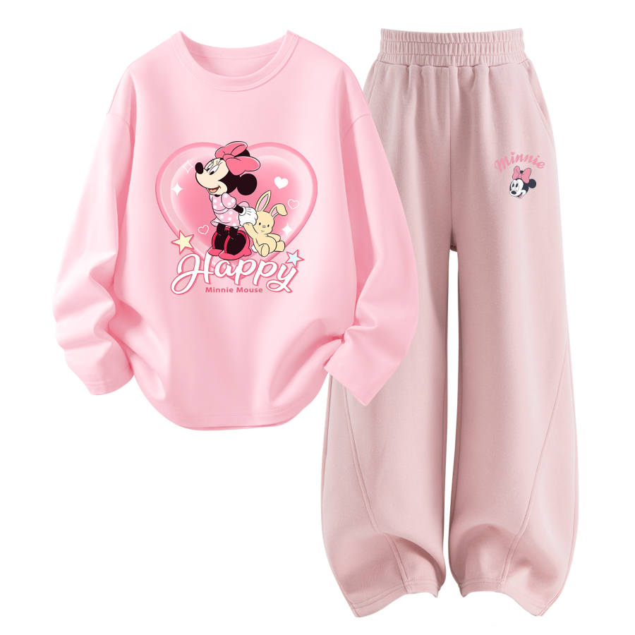 Disney Kids Casual Sportswear Crew Neck Thin Stretch Breathable