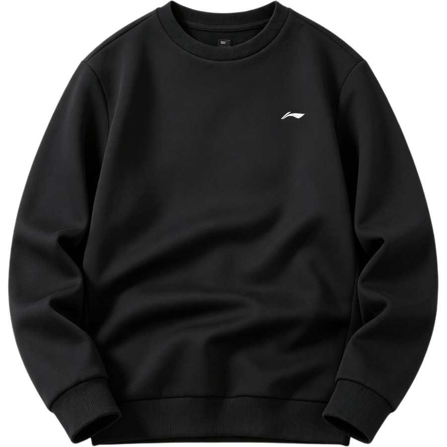 Li-Ning Li Ning Sweatshirts Men's Black Upgraded Breathable Crew Neck Thin