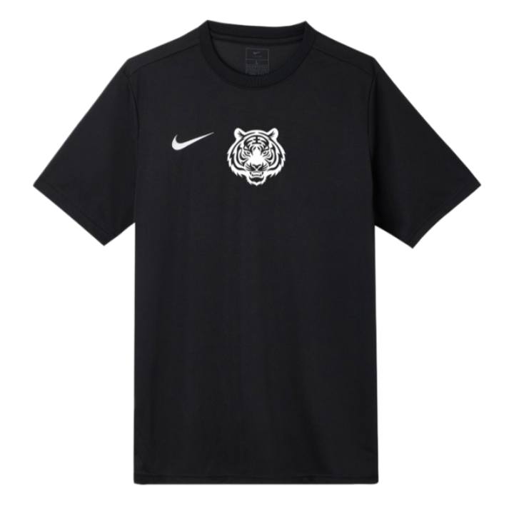 Nike Nike T Shirts Men's Black Crew Neck Moderate Straight Fit