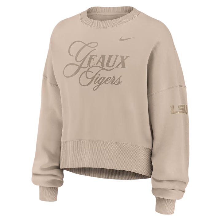 Nike Nike Sweatshirts Women's Tan/Beige Crew Neck Moderate