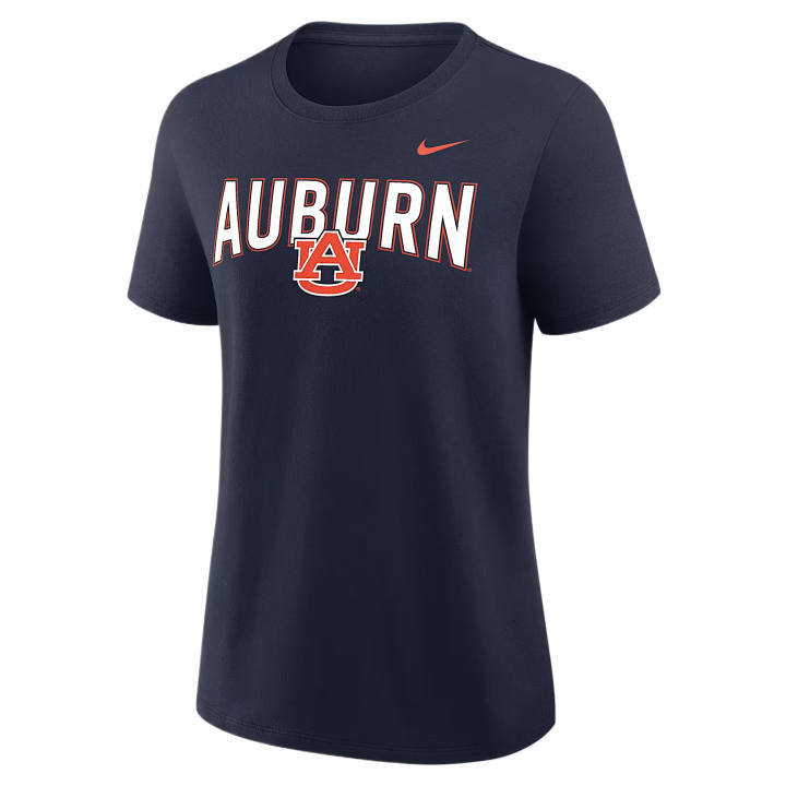Nike Nike T Shirts Women's Marine Blue Crew Neck Moderate