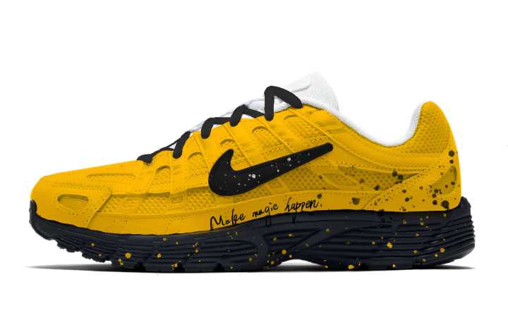 Nike Nike P 6000 Running Shoes Unisex Low Top Yellow/Black