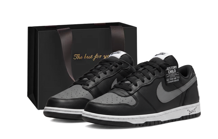 Nike Nike Dunk Skateboard Shoes Unisex Low Top Black Gray