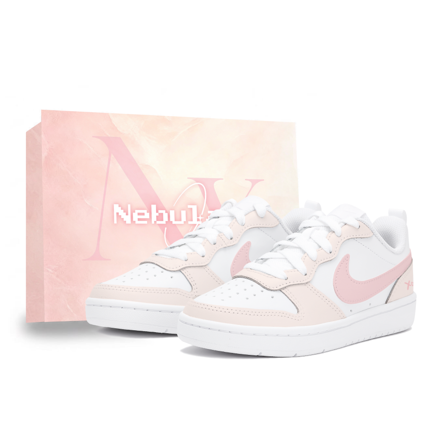 Nike Nike Court Borough Skateboard Shoes Women's Low Top White/Pink