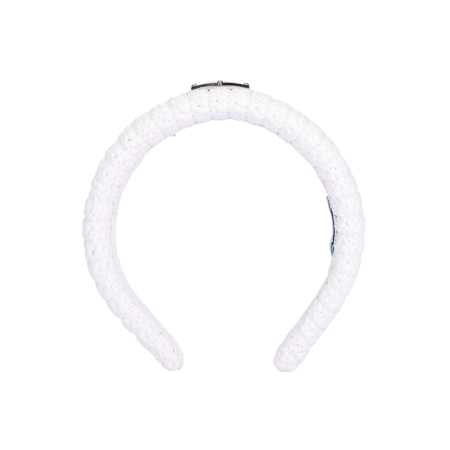 PRADA PRADA Metal Headbands Women's White