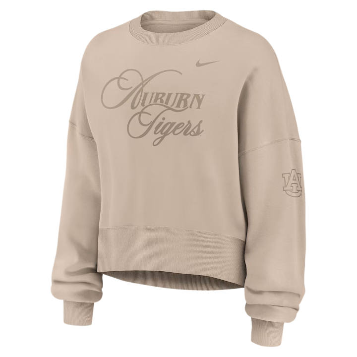 Nike Nike Sweatshirts Women's Tan/Beige Crew Neck Moderate