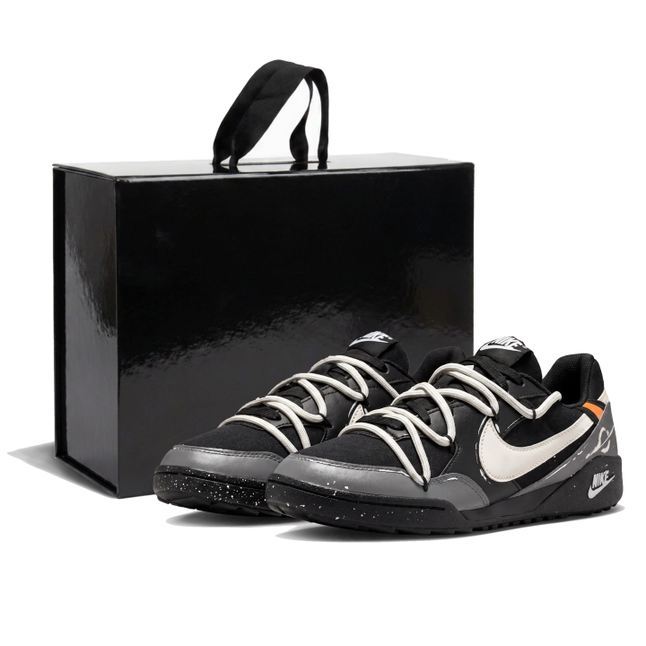 Nike Nike Terra Manta Casual Shoes Men's Low Top Black White Orange