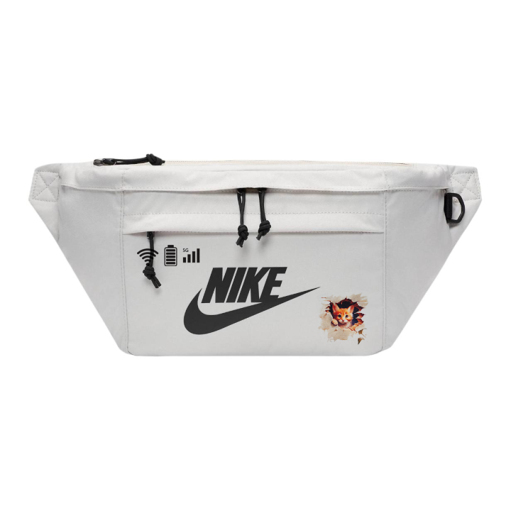 Nike Nike Fabric Fanny Pack, Crossbody Bag Unisex Light Bone