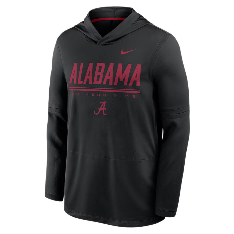 Nike Nike Sweatshirts Men's Black/Dark Red Team Hooded Non Detachable Moderate