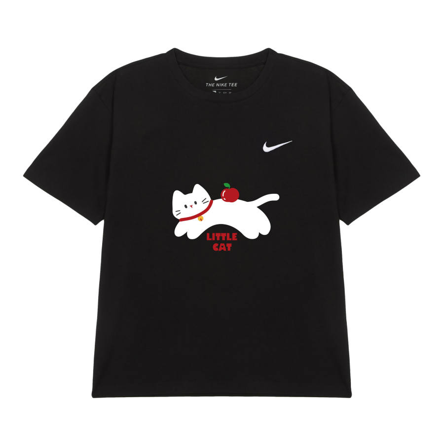 Nike Nike Sportswear T Shirts Unisex Soft Ear Cat Crew Neck Moderate Straight Fit