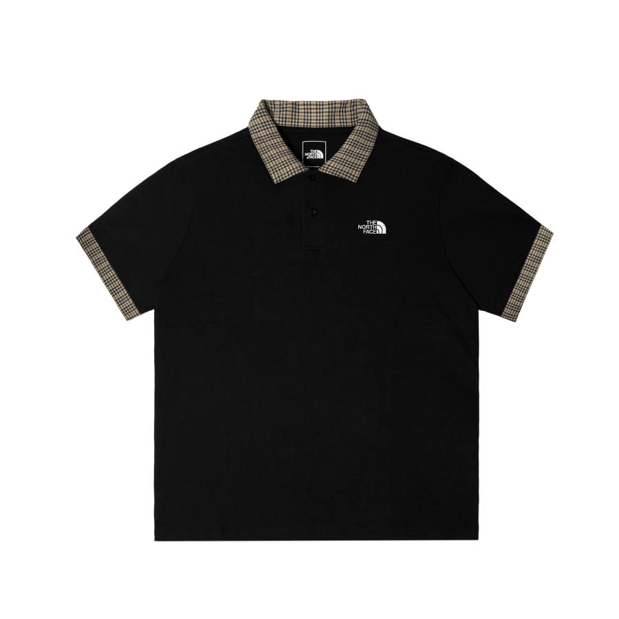 THE NORTH FACE Polo Shirts Men's Cosmic Black Lapel Moderate