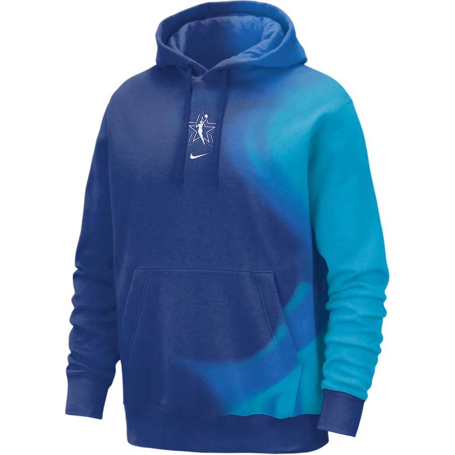 Nike Nike WNBA Sweatshirts Unisex Sprint Blue/White Hooded Non Detachable Moderate