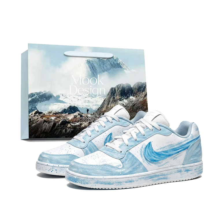 Nike Nike EBERNON Skateboard Shoes Men's Low Top White
