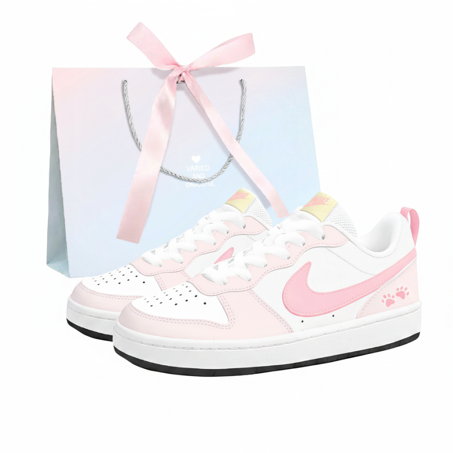 Nike Nike Court Borough Skateboard Shoes Women's Low Top Pink
