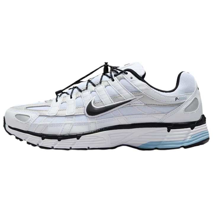 Nike Nike P 6000 Running Shoes Men's White/Light Armory Blue/Metallic Silver/Black