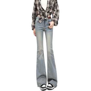HELEH Jeans For Fall And Winter Women's Yellow Mud