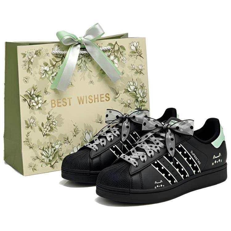 Adidas Originals Superstar 2 Skateboard Shoes Women's Low Top Turquoise