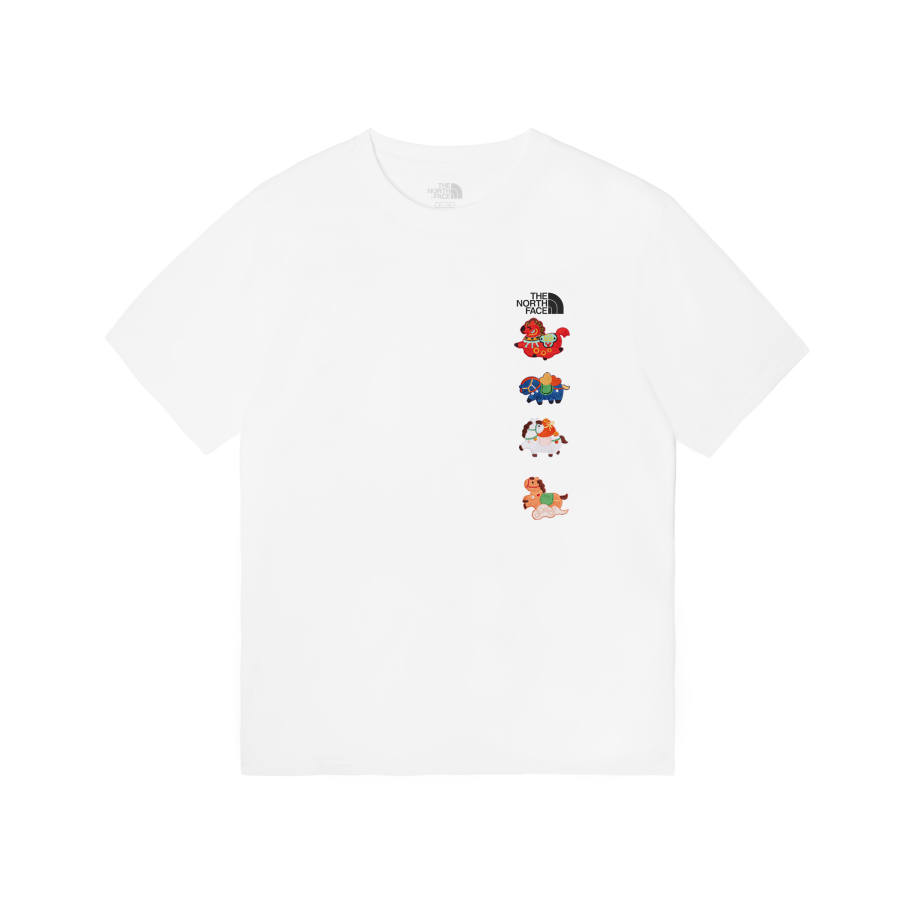 THE NORTH FACE T Shirts Men's White Crew Neck Moderate