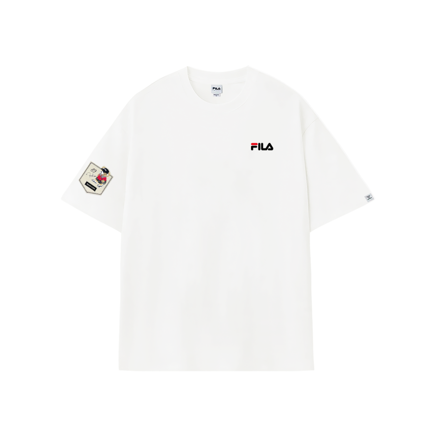 FILA T Shirts Unisex Crew Neck Moderate