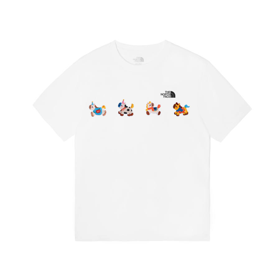 THE NORTH FACE T Shirts Men's White Crew Neck Moderate