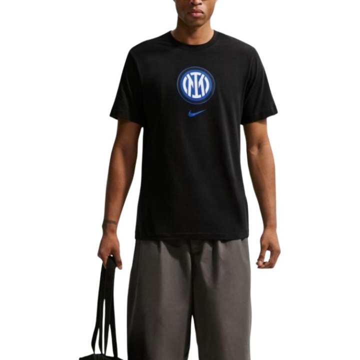 Nike Nike Inter Milan T Shirts Men's Black Crew Neck